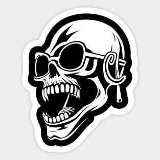 head skull bone Sticker